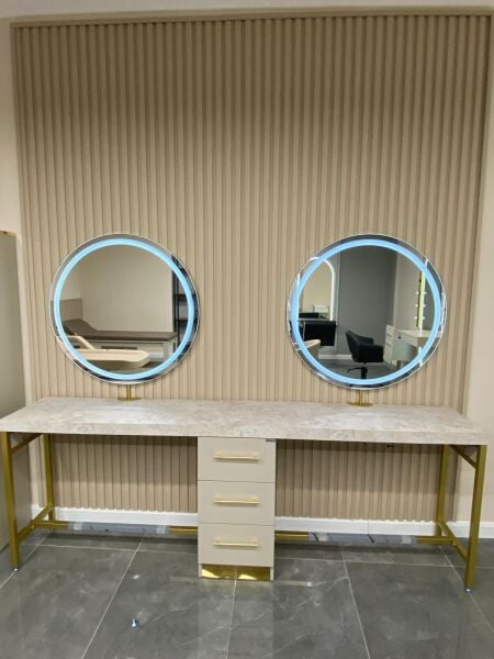 2 Kişilik Nancy Wall  Kuaför Tezgahı