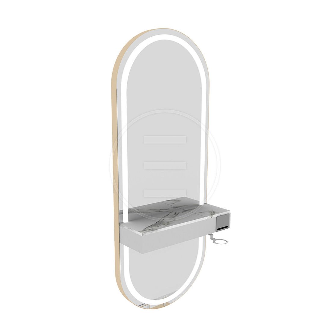 Glam Wall Gold Kuaför Tezgahı