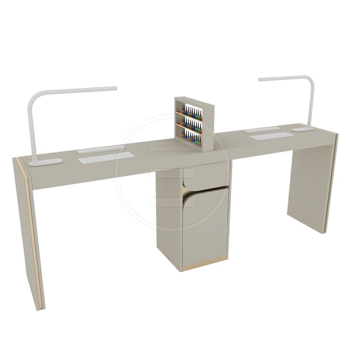 Boho Double Nail Station Manikür Masası