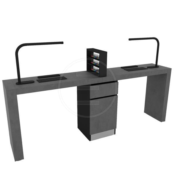 Stone Double Nail Station Manikür Masası