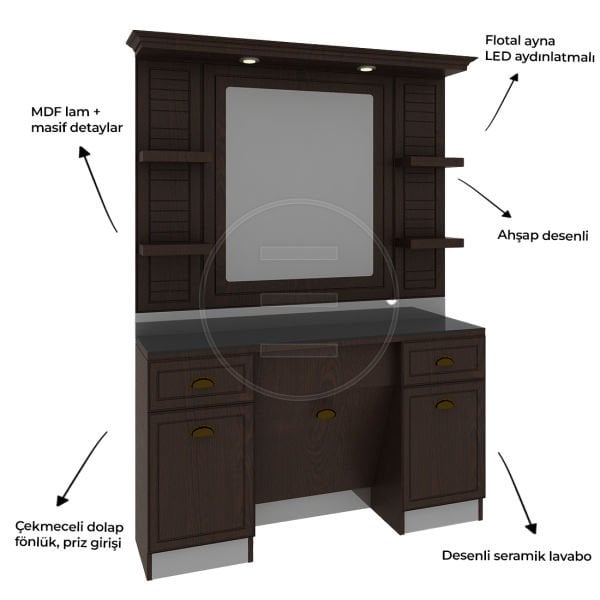 Classic Man Wob Lavabosuz Berber Tezgahı