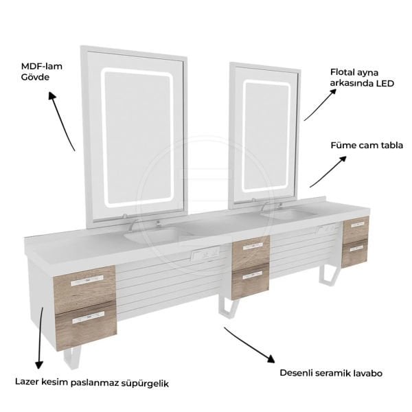 2 Kişilik Odin Berber Tezgahı