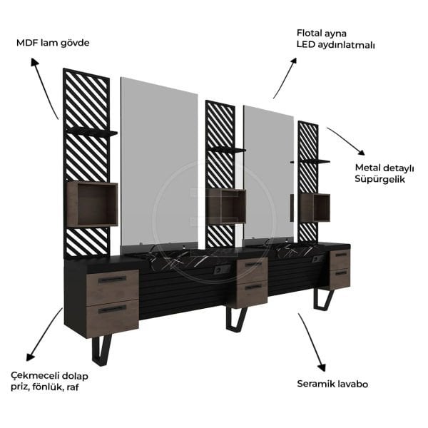 2 Kişilik Carlos Berber Tezgahı