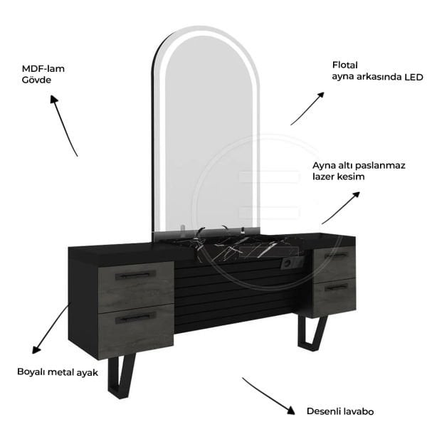2 kişilik Ramon Berber Tezgahı