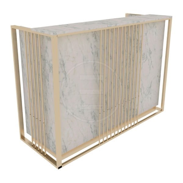 Slim Grace Gold Desk