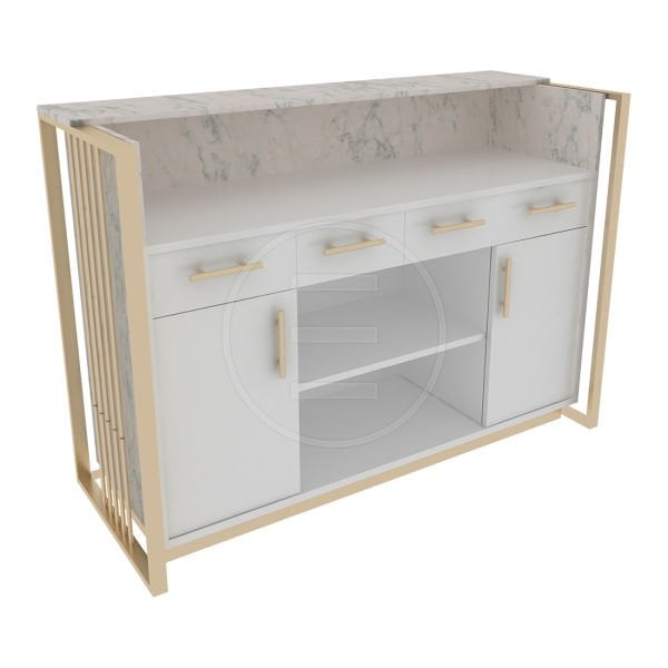 Slim Grace Gold Desk