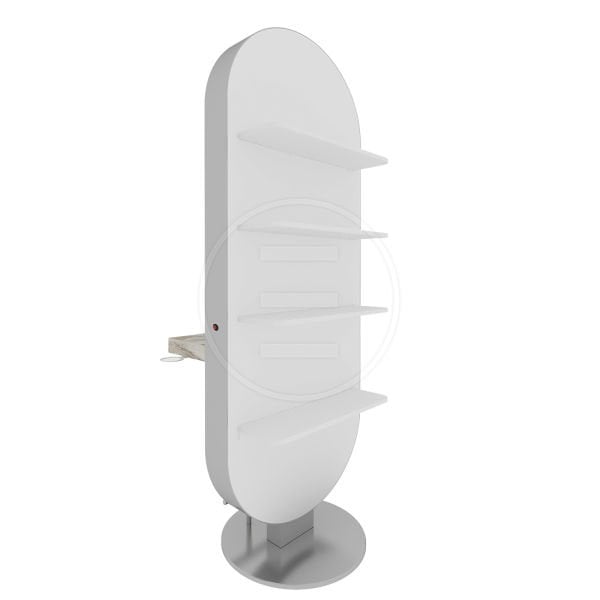 Glam Island With Shelf Rose Kuaför Tezgahı