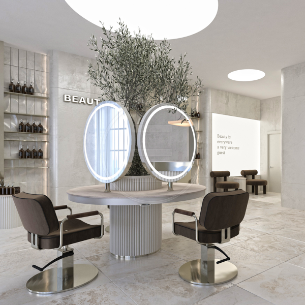 Velux Island Kuaför Tezgahı (3 Kişilik)