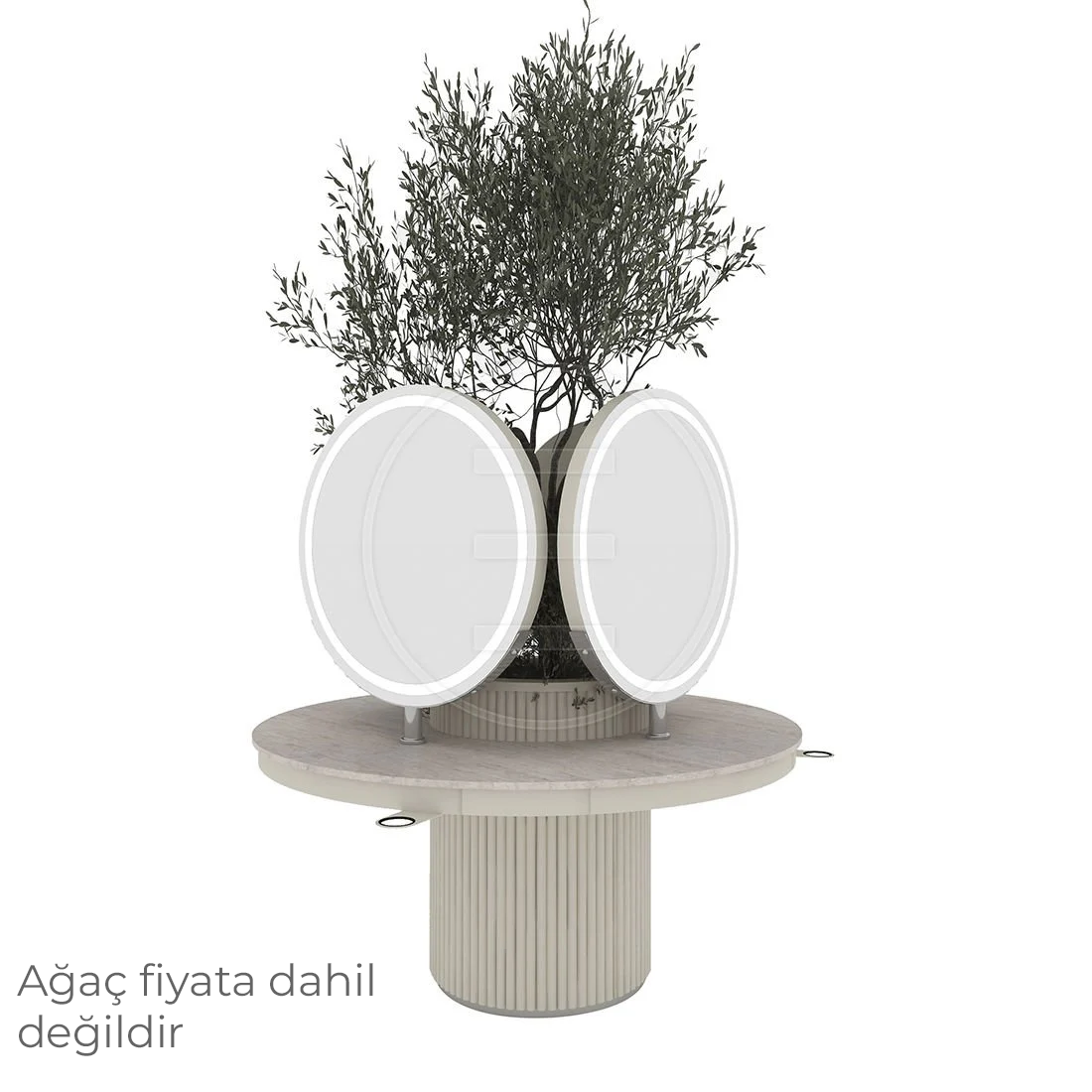 Velux Island Kuaför Tezgahı (3 Kişilik)