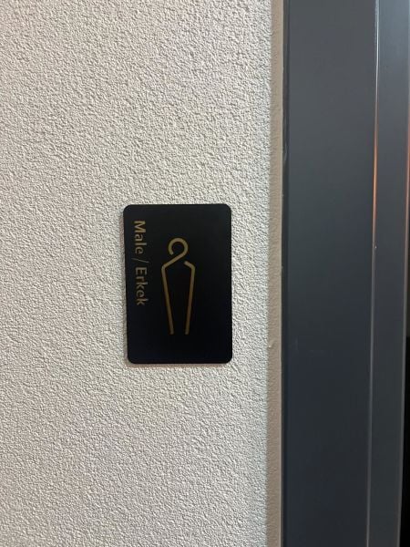 Yönlendirme Levhası - Erkek WC İşareti - TEKLİ